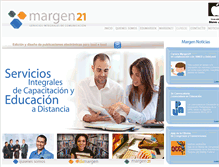 Tablet Screenshot of margen21.com.mx